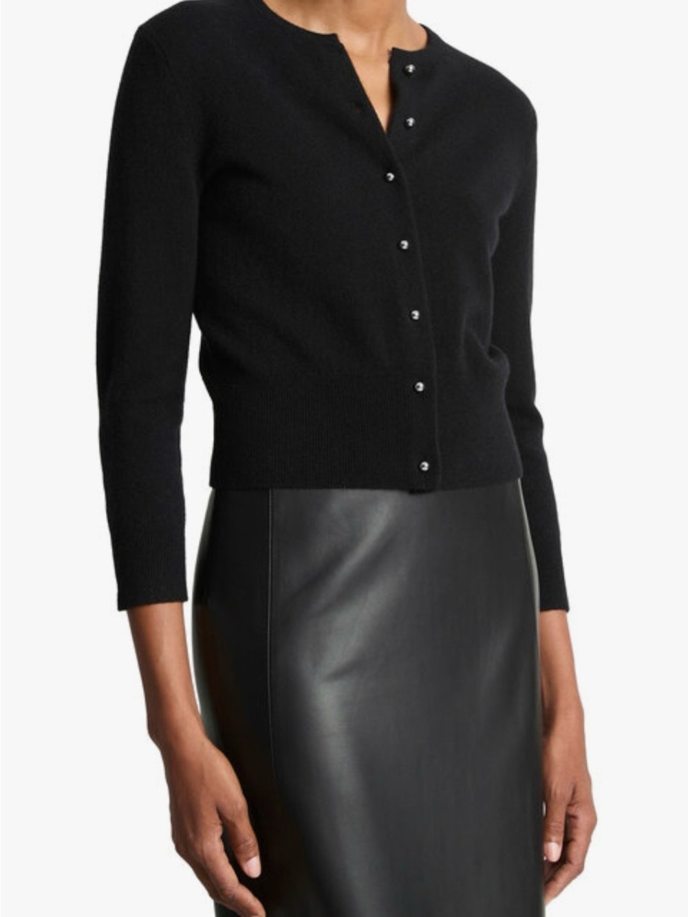Vince Wool and Cashmere Black Cardigan size M